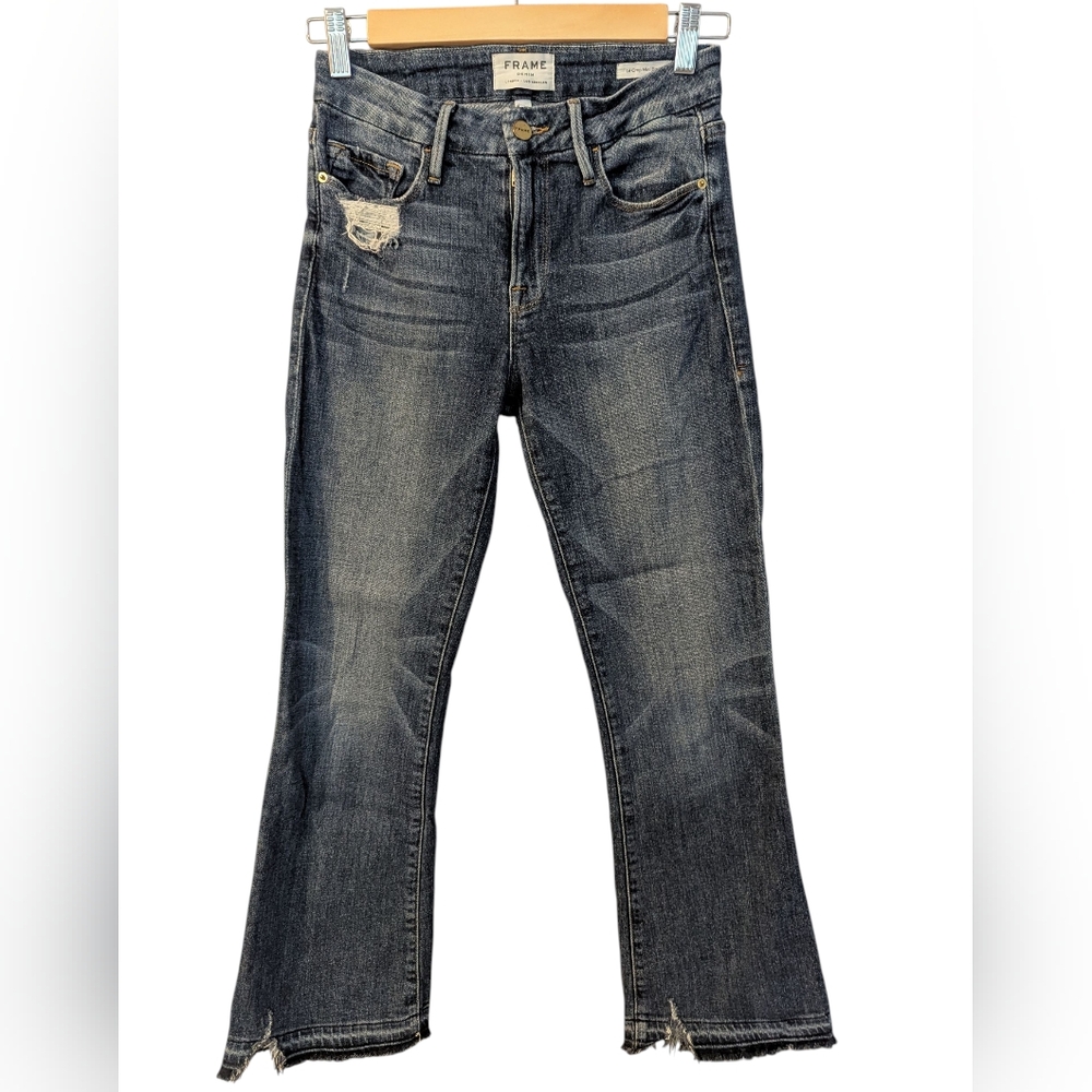 FRAME Denim Women's Le Crop Mini Boot Jeans Size 24